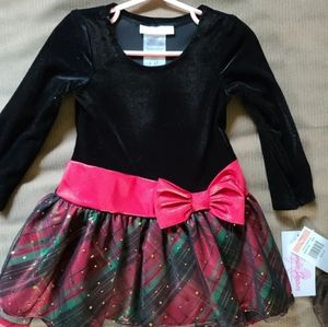 Velvet toddler dress